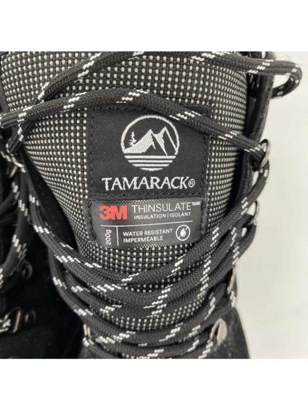 Tamarack Black Snow Winter Boots Thinsulate Water Resistant 200g Mens 9